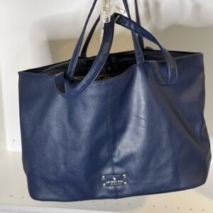 London Fog Classic Navy Tote Bag
